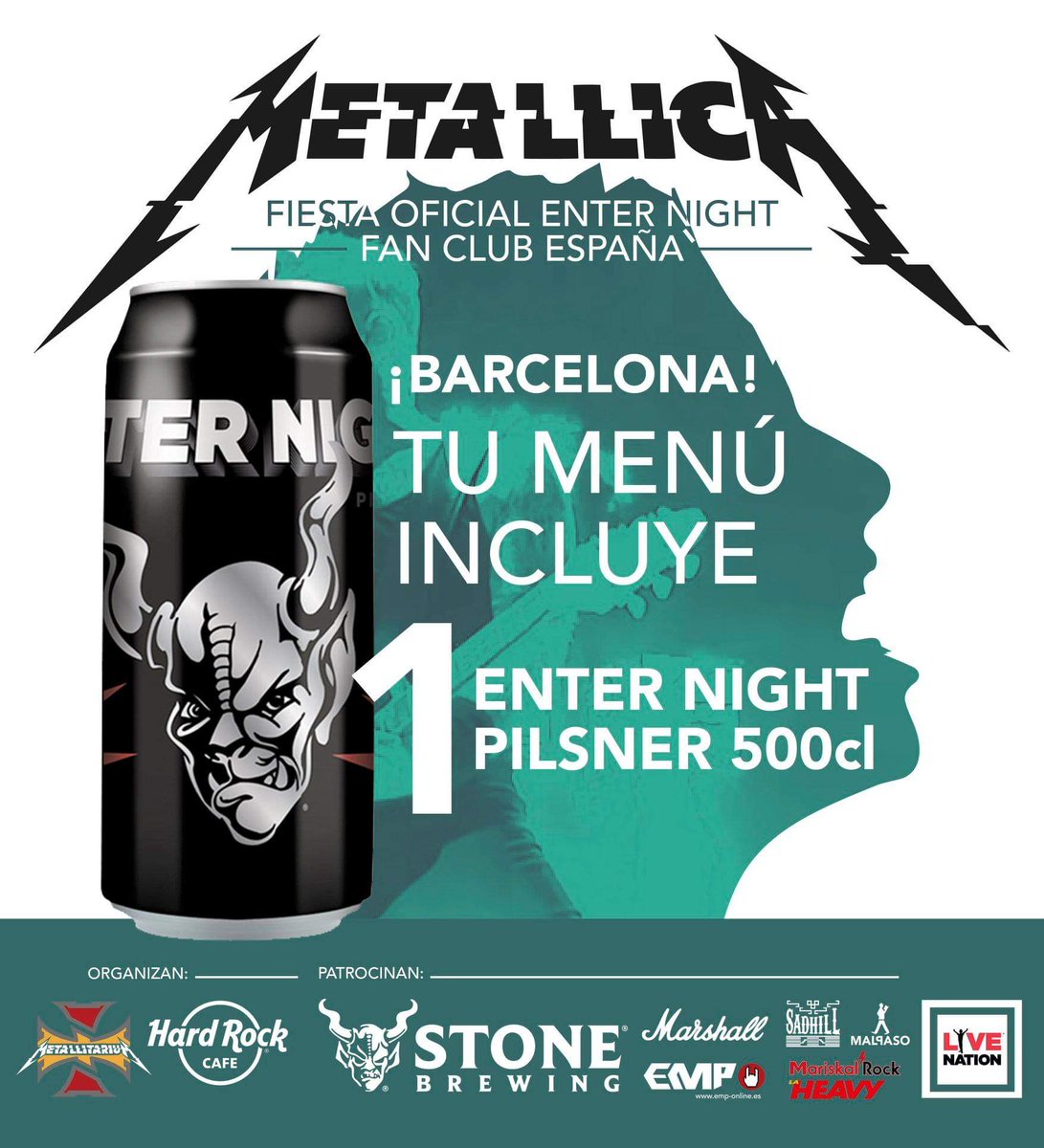 ¡ATENCIÓN BARCELONA!

Sï hombre si...que para nuestra fiesta en Hard Rock Cafe Barcelona, el menú temático para cenar incluye también ¡UNA CERVEZA ENTER NIGHT! 🍺

Venta de entradas: bit.ly/HrCBcN19