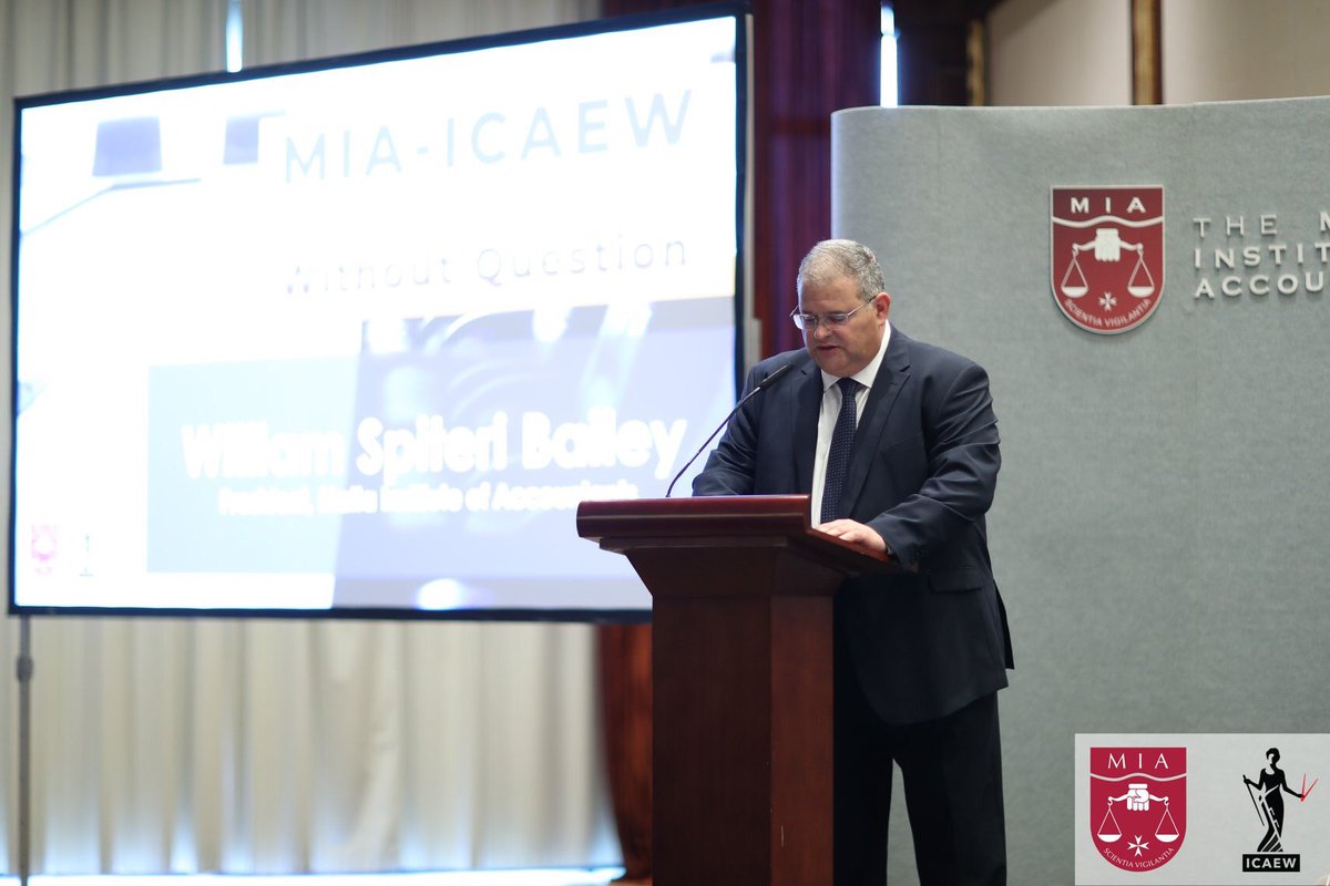 Opened a very interesting event which the Malta Institute of Accountants organized with the Institute of Chartered Accountants in England &amp; Wales and in collaboration with the Malta Chamber of Commerce. #ICAEW