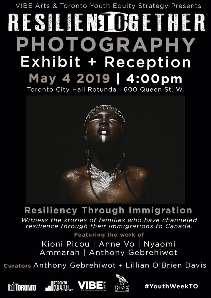 TorontoTYES's tweet photo. Thank you to everyone who participated in the #resiliencylookslike campaign! Co-presented w/ @vibeartsto, we officially invite you to ResilienTOgether during #youthweekTO! 

Come see the specially curated Photography Exhibition in the City Hall rotunda on May 4th at 4pm! FREE! https://t.co/ZBeSDiwWX2