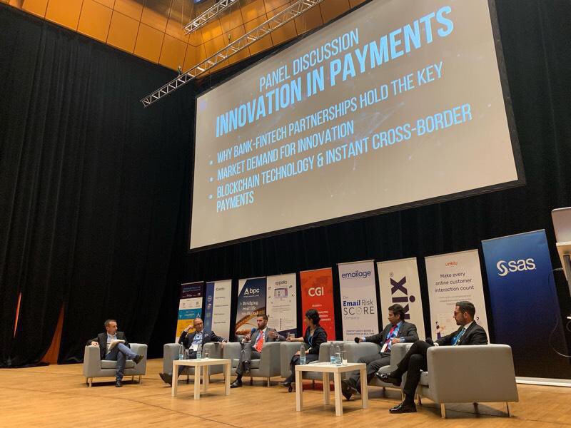 #BigStage for our Head of Partnerships Chris Scheuermann @figoapi_chris 🤩🕺🏻Leading the panel on #Innovation in #Payments today at #UNGBIF in Prague! <a href="/uniglobalevents/">UNIGLOBAL</a> #PartnershipsAreKey #FinTech #Innovation