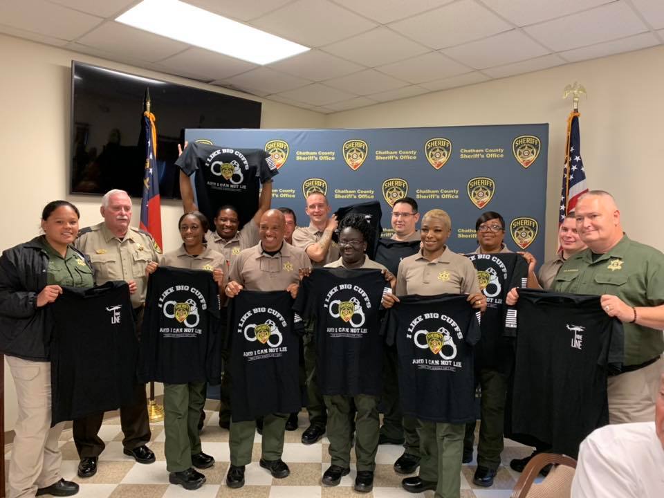 We graduated 10 new jail officers this afternoon! Shoutout to Nine Line Apparel for making BJOT Class 0319 special t-shirts! #ChathamSheriffStrong