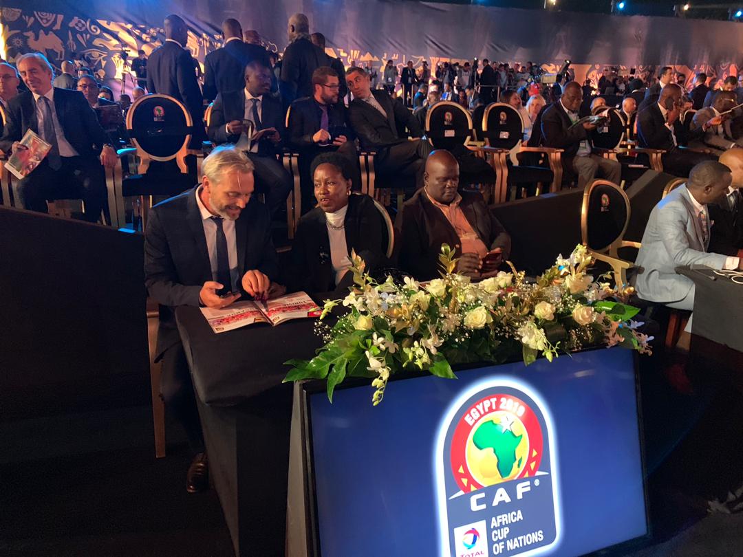 MosesMagogo's tweet photo. Uganda among the ranked 14 in African football will be in pot3 tonight at The Pyramids AFCON 2019 draws. We promised and delivered
#ProjectCameroon2019
@OfficialFUFA @JanetMuseveni @KagutaMuseveni @UPL @newvisionwire @RedPepperUG @DailyMonitor https://t.co/SAOtSuufMR