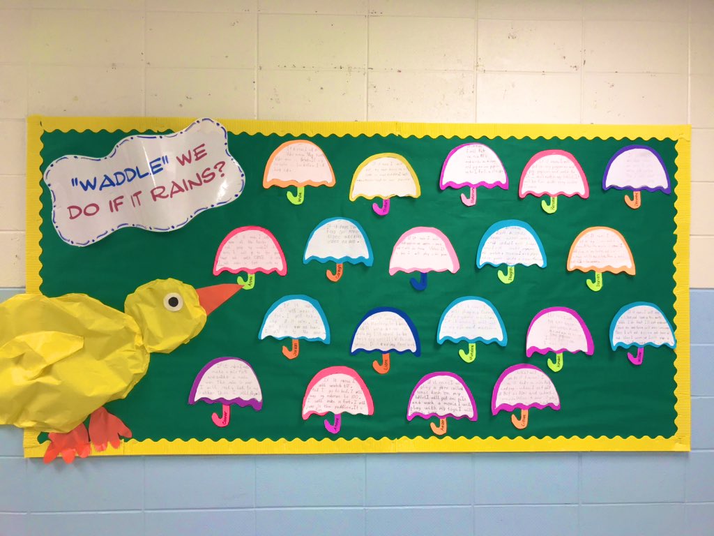 jennifeready22's tweet photo. “Waddle we do if it rains?” #writtenresponse #alookinsidewhenwearehome @EicholdMertzMST #thatssomertz #aprilshowers https://t.co/DhlGBjMbvl