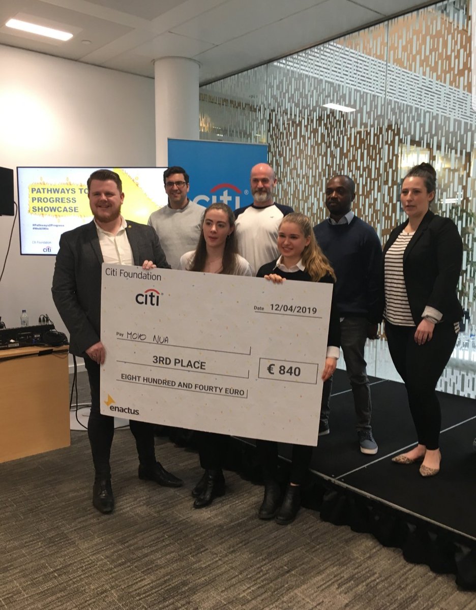 What a way to end year 2 of the #Pathways2Progress with <a href="/Citi/">Citi</a> &amp; <a href="/enactusIreland/">Enactus Ireland - Inactive</a>! Well done to all projects who create sustainable positive change! A special mention to our winners <a href="/LeCheile/">Understanding Le Chéile</a> from <a href="/EnactusNUIG/">Enactus NUI Galway</a> and Spark Ed &amp; <a href="/MoyoNua/">Moyo Nua</a> from <a href="/ULEnactus/">Enactus UL</a> who came 2nd &amp; 3rd #WeAllWin