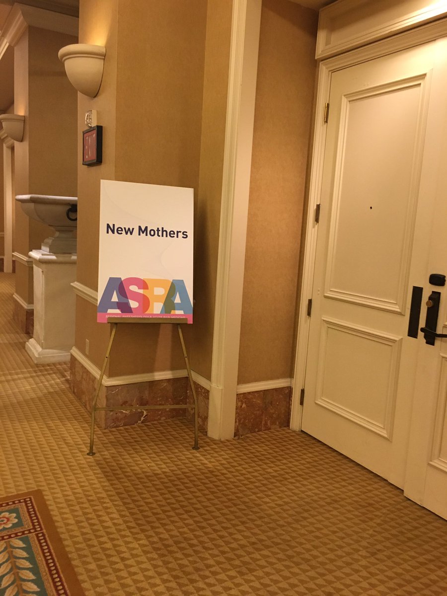 I’m no longer a new mom, but thank you @ASRA_Society for meeting the needs of all our members. #womeninanesthesia #ASRASpring19