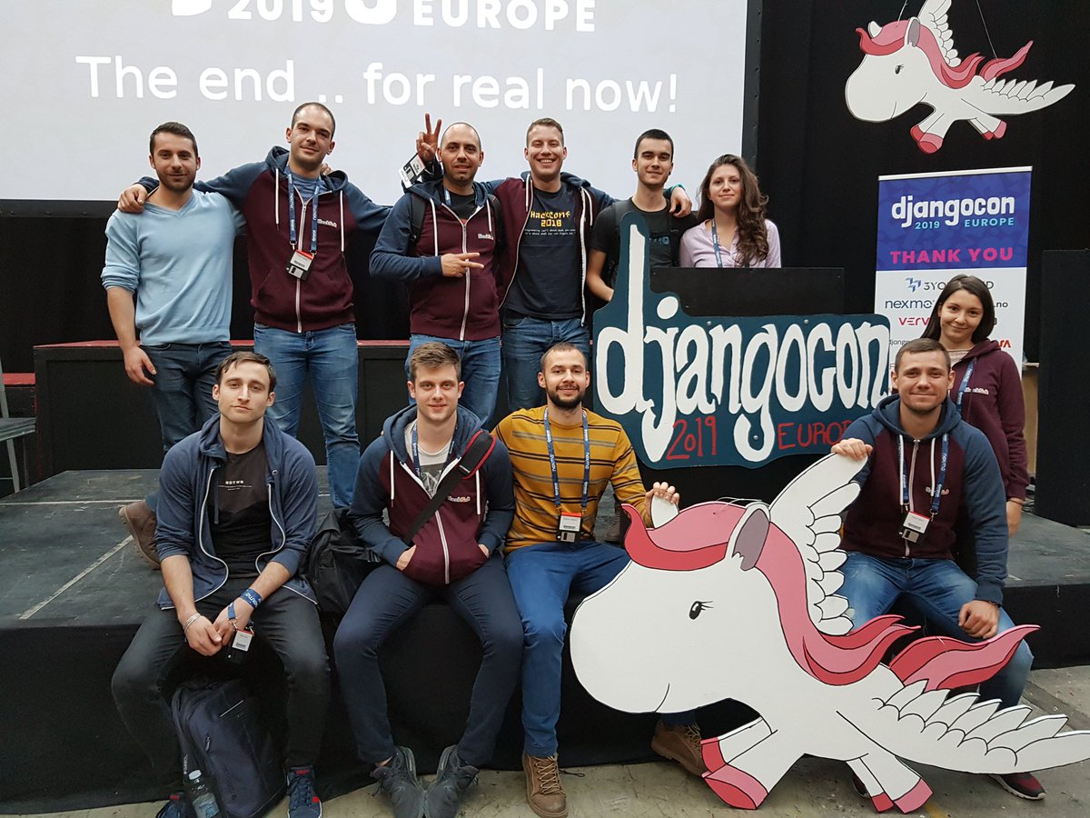 Rado_g's tweet photo. Thank you #djangocon for the great talks, insights and atmosphere! 

On behalf of the @HackSoft_ - we loved it ❤

See you again, next year. https://t.co/D1p7DXcYyY
