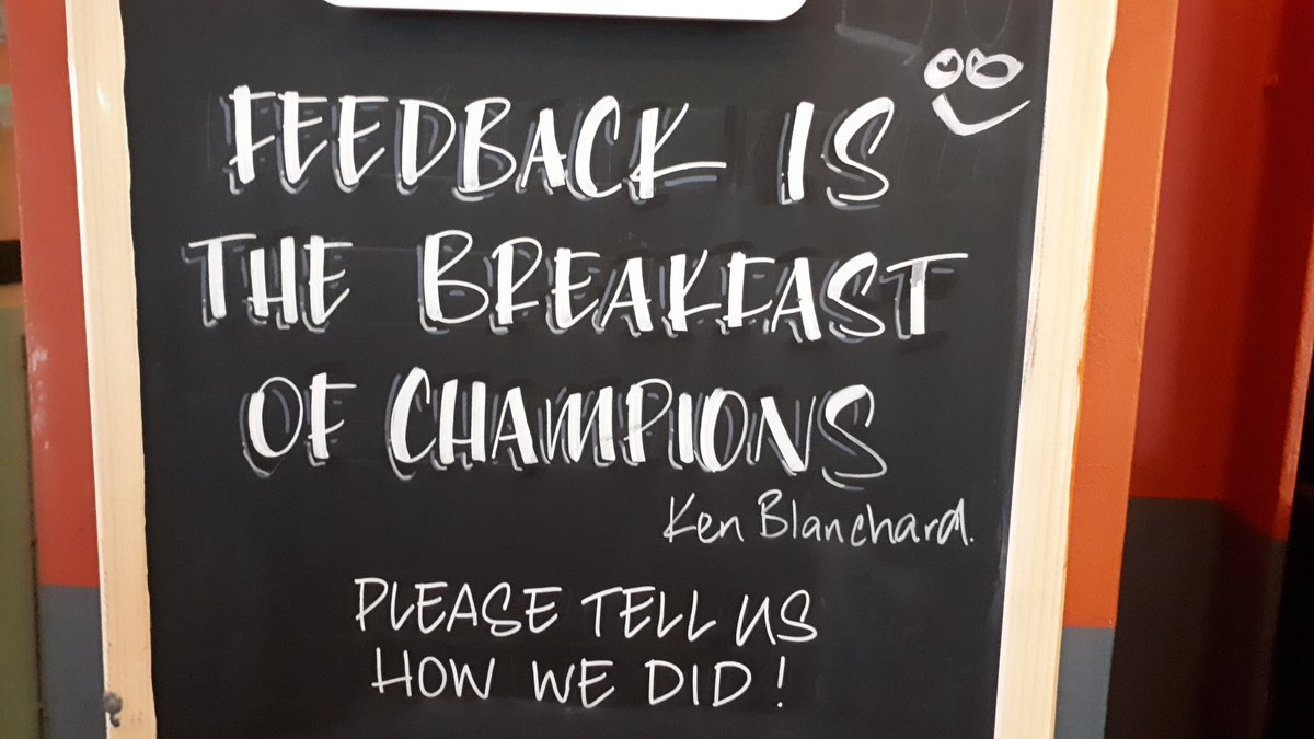 Appropriate #feedback quote spotted in a Plymouth bar, post #PedRIO.

Excellent speakers and fantastic organisation today <a href="/PU_PedRIO/">PedRIO</a>, lots of food for thought!