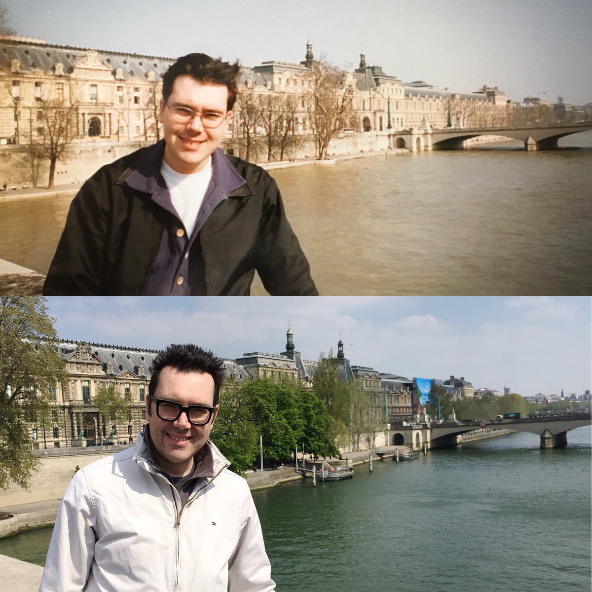 22 years later #Paris #PontRoyal #MuseeLouvre #Seine #jardindestuileries