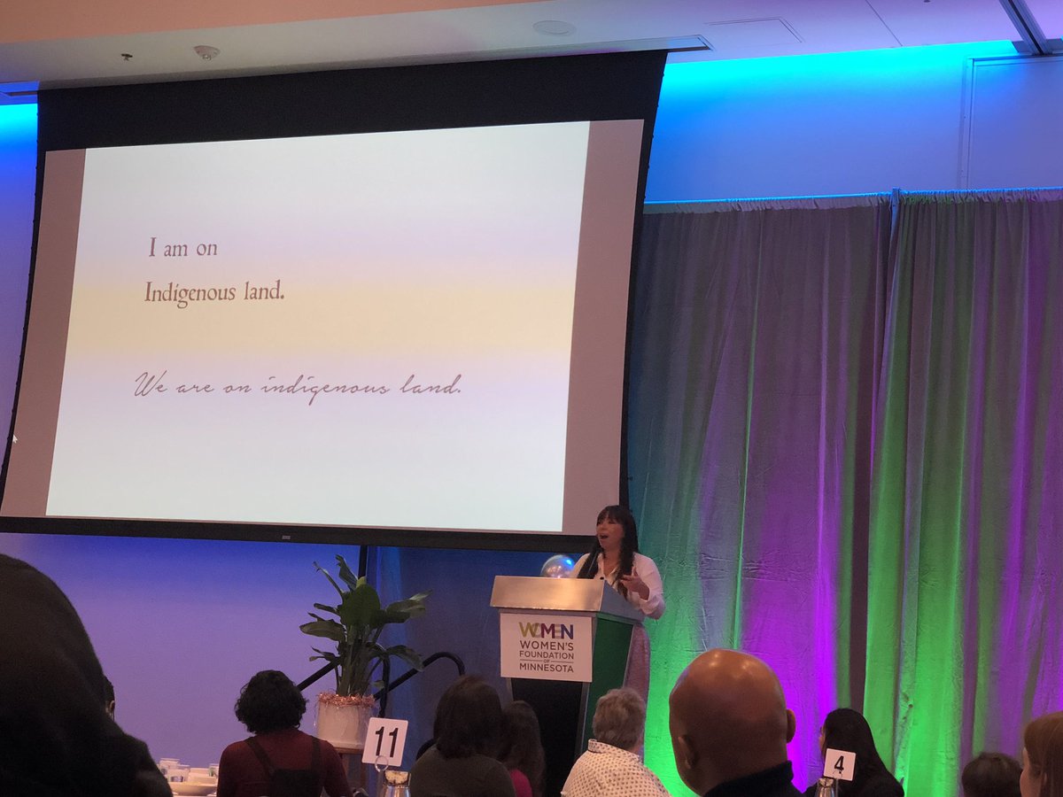 HabonDaud's tweet photo. .@WomensFndnMN thank you for inviting Matika and giving us the opportunity to learn from her.
Matika Wilbur is a leader working to change the narrative about Native Americans; reclaiming Native cultures truth.βπΏ
I am on Indigenous land.
#EquitySummit19
#WomenEmpowerment https://t.co/PLR3uEFSjm