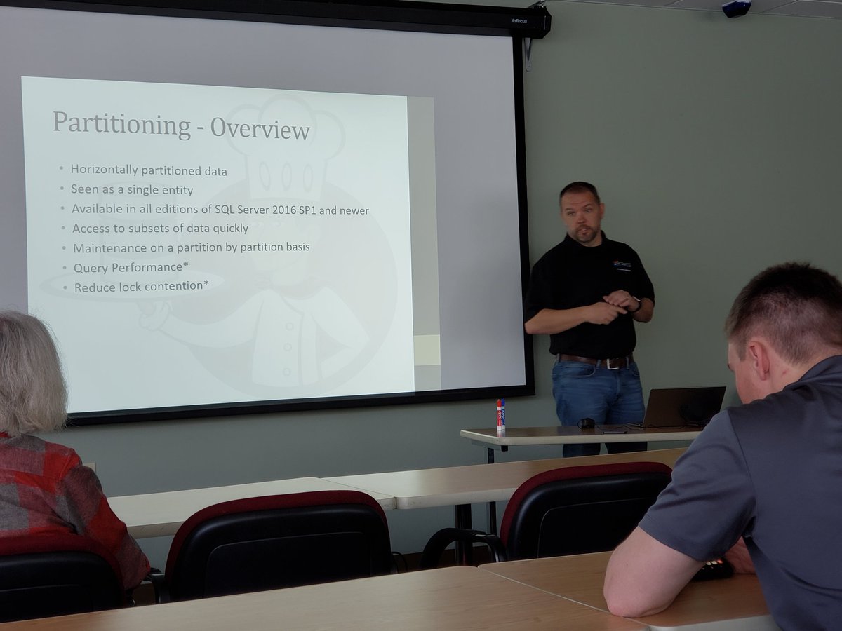 ChrisHyde325's tweet image. Today at #ABQSQL we have our founder and former group leader @keith_tate showing us better ways to manage our logging tables!