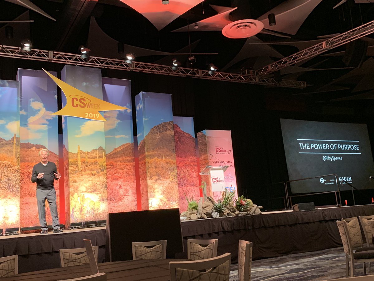 __SOTR__'s tweet image. This Week: @royspence delivering #keynote for @CSWEEK #CSWeek19 (photo cred. @annj_chen)