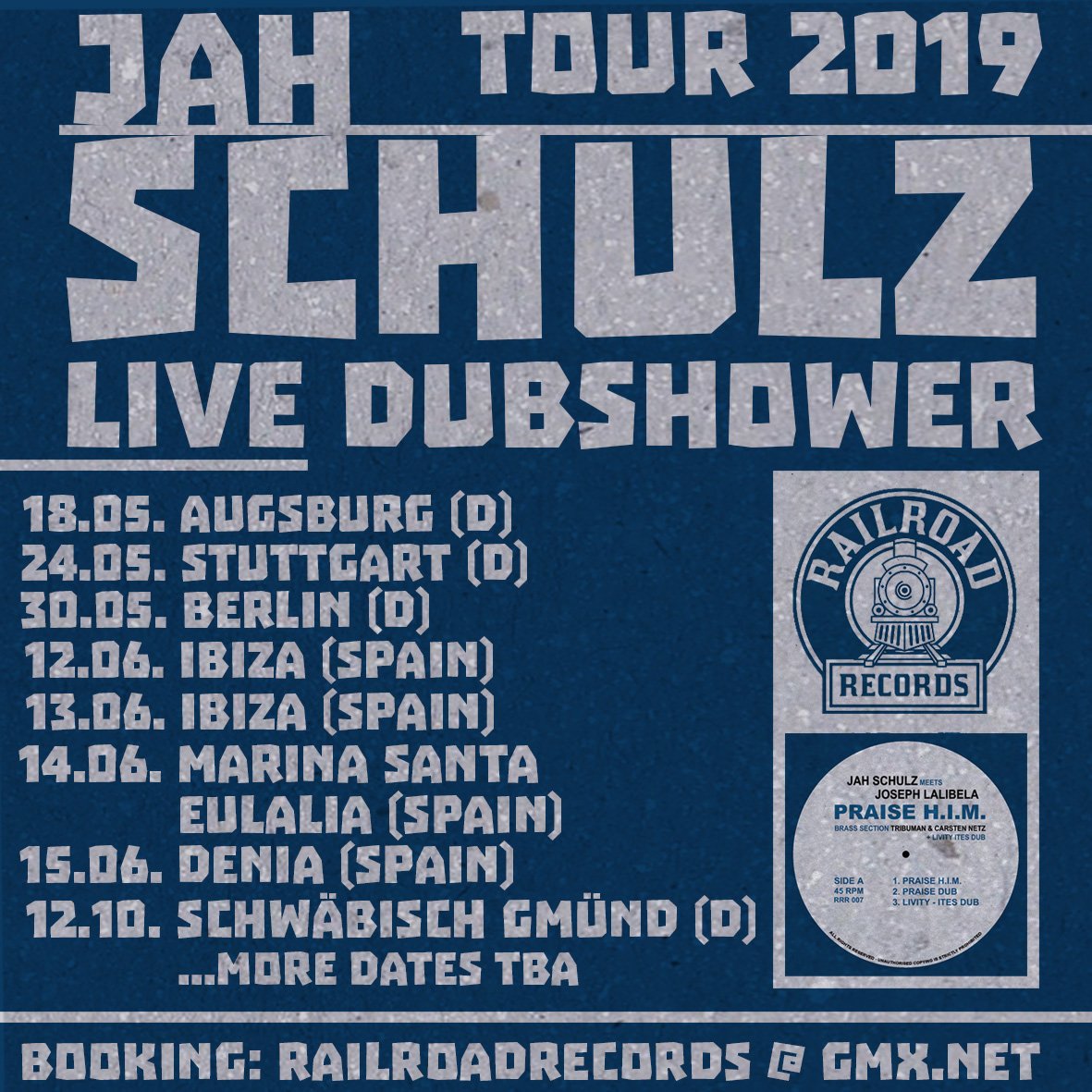 JAH SCHULZ #TOUR #DUB #Spain #Berlin
#Augsburg #Denia #Soundsystem #LIVEDUB