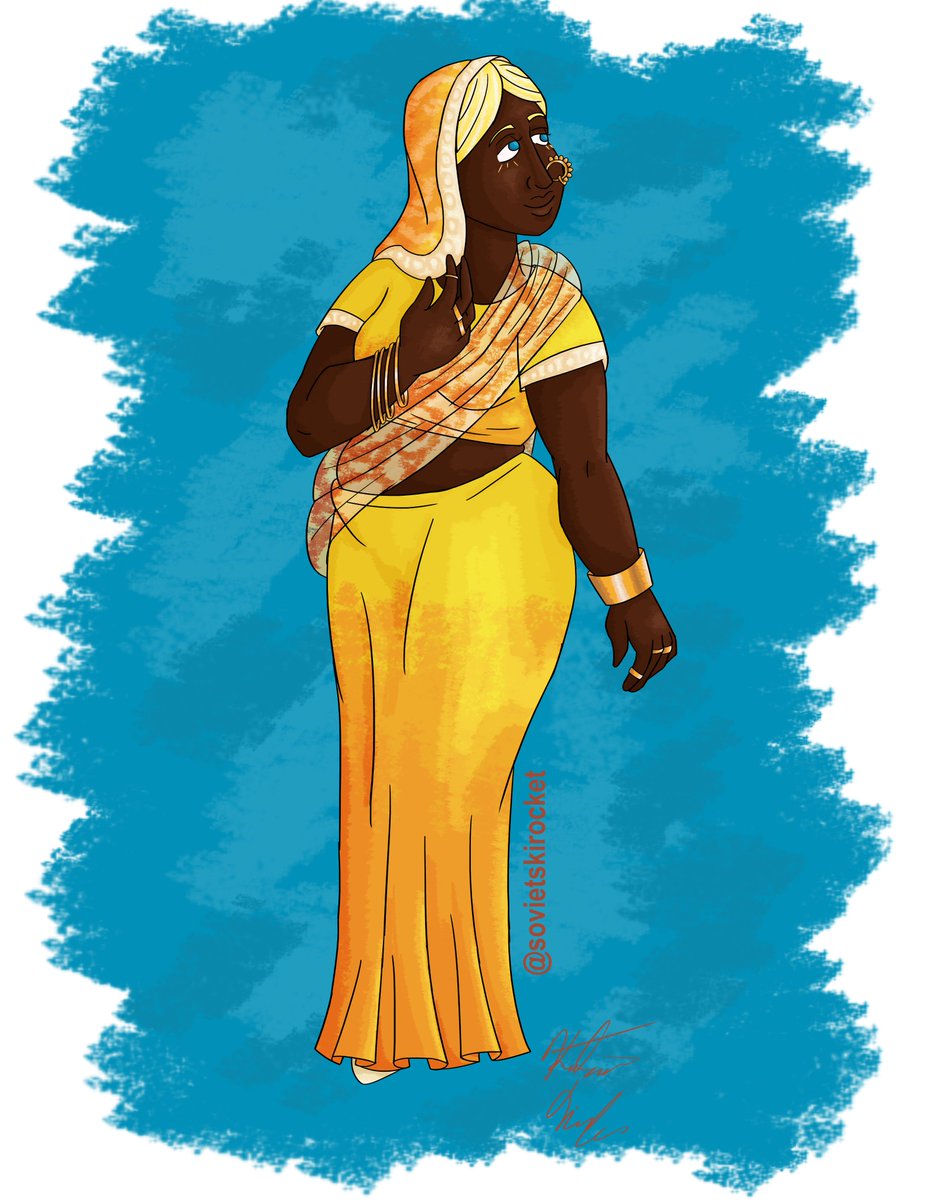 ConTomate180's tweet photo. hey I finished another one of @kobi_kaplan characters: Cenfor, Goddess of the Sun. She's married to the Goddess of the Moon and is Cyne's second oldest sibling c:
#goddess #fatcharacters #characterdesign #digitalart #sungoddess #charactersofcolor
(img desc in following tweet) https://t.co/EH56nridst