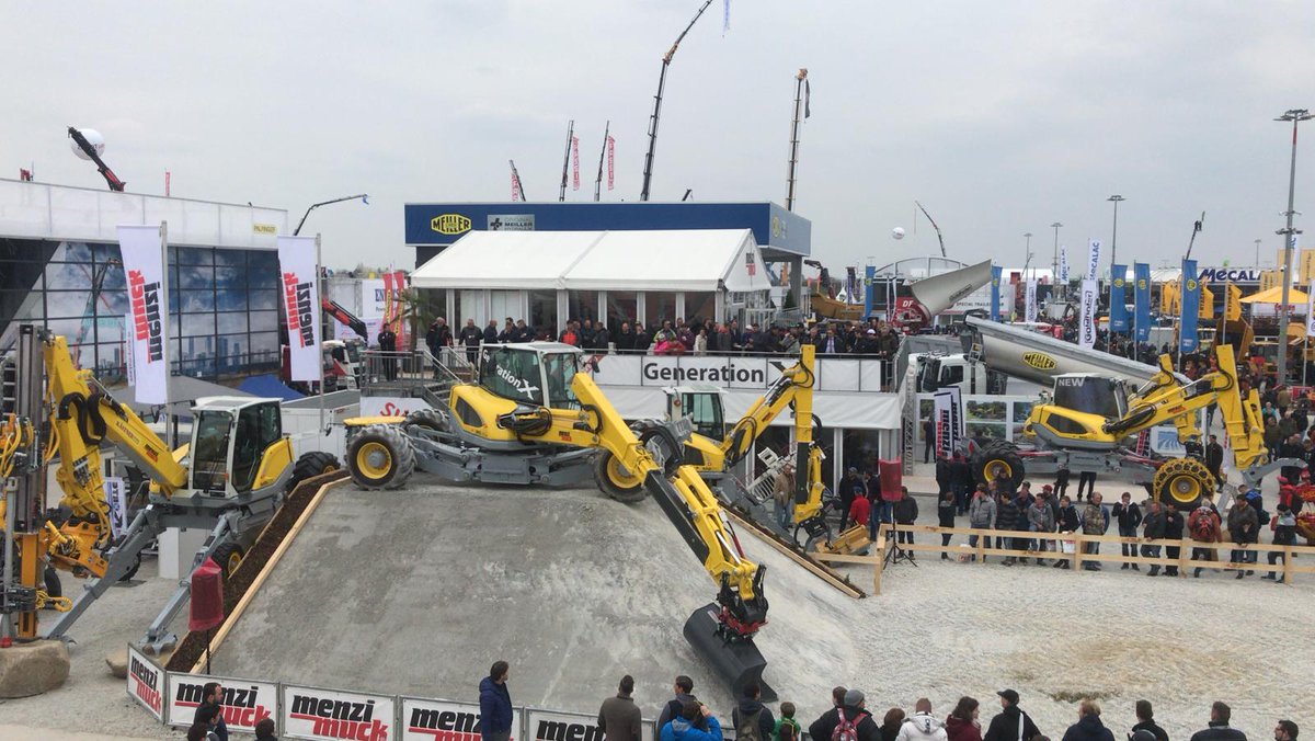Come down to the #MenziMuck stand at <a href="/baumaOfficial/">bauma Official</a> and see the M545 #GenerationX in action, explore our remote-operated walking excavator and see many other innovations! #SwissPower #GenerationX #WeStartWhereOthersStop #ProperMachines