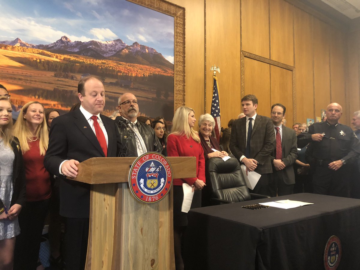 So it begins: Gov. Jared Polis signs ‘red flag’ gun bill into law D3-MRenXsAA_EUo