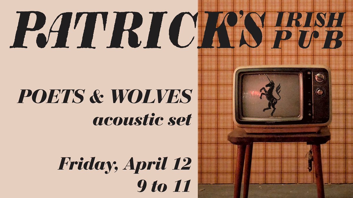 PoetsandWolves's tweet image. BE THERE
TONIGHT
at Patrick&apos;s Pub in Greeley
.
@patricksgreeley #livemusic #GreeleyUnexpected #PoetsandWolves #acoustic