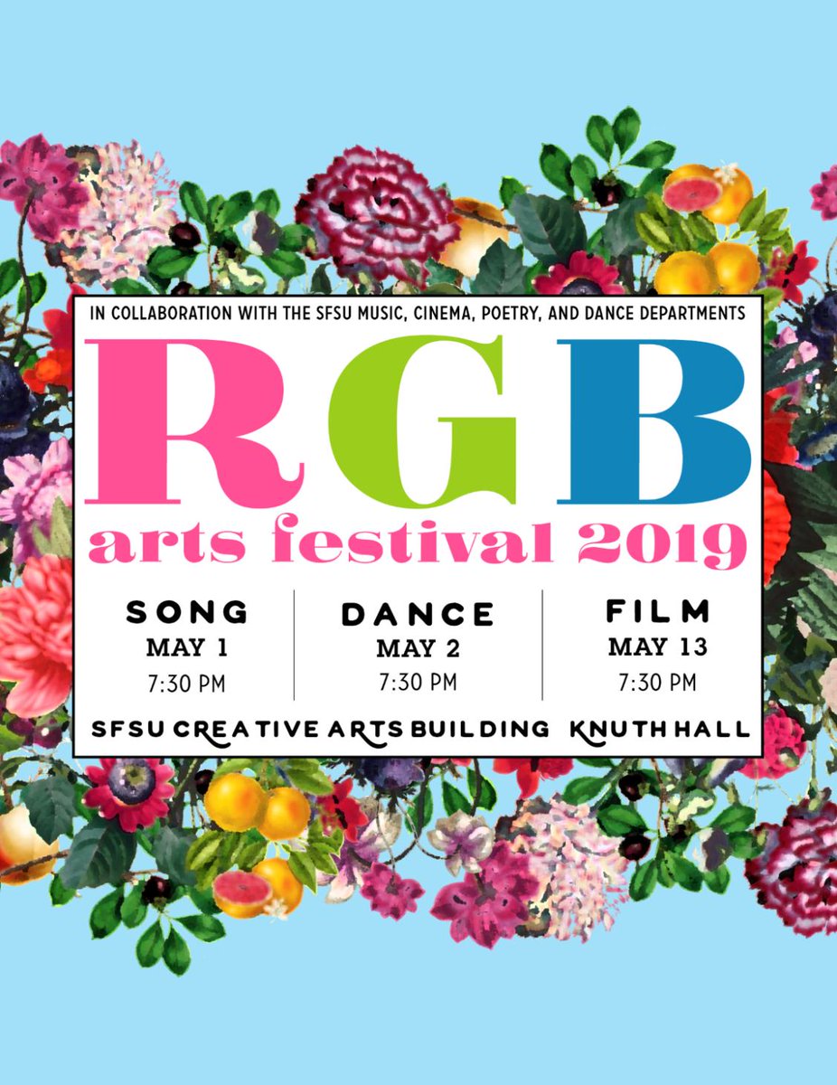Students organize RGB Arts Festival. Free on May 1, 2, 13 <a href="/sfstatemusic/">SFSU School of Music</a>! ow.ly/ExHC30oofGK via <a href="/thebaybridged/">The Bay Bridged</a> #SFSU <a href="/silhouetteera/">The Silhouette Era</a>