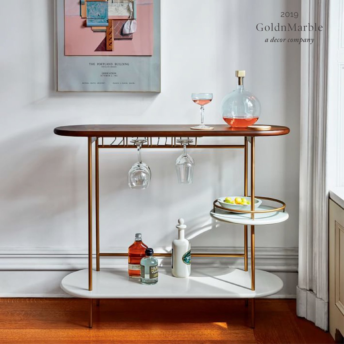 GoldnMarbleDec's tweet photo. 🥂 Shake things up at #home with our Tiered #Bar Console, complete with three tiers of storage and open glassware rack. Its ample surface space makes it easy to hold everything from bottles to ice buckets to mixers.
https://t.co/aGQoccDm0P https://t.co/mOaLSG6QST