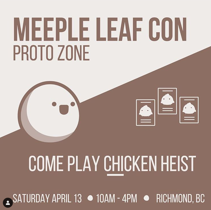 FourtatoGames's tweet photo. Had a blast at #TerminalCity two weeks ago. That's why we’re attending another #convention this weekend!
This Saturday, we’re heading to the #MeepleLeaf Con. Please come visit!
#chickenheist #gamecon #meepleleafcon #boardgames #tabletopgames #boardgamers #bbg #games #meeple https://t.co/tDb2BJ2N9X