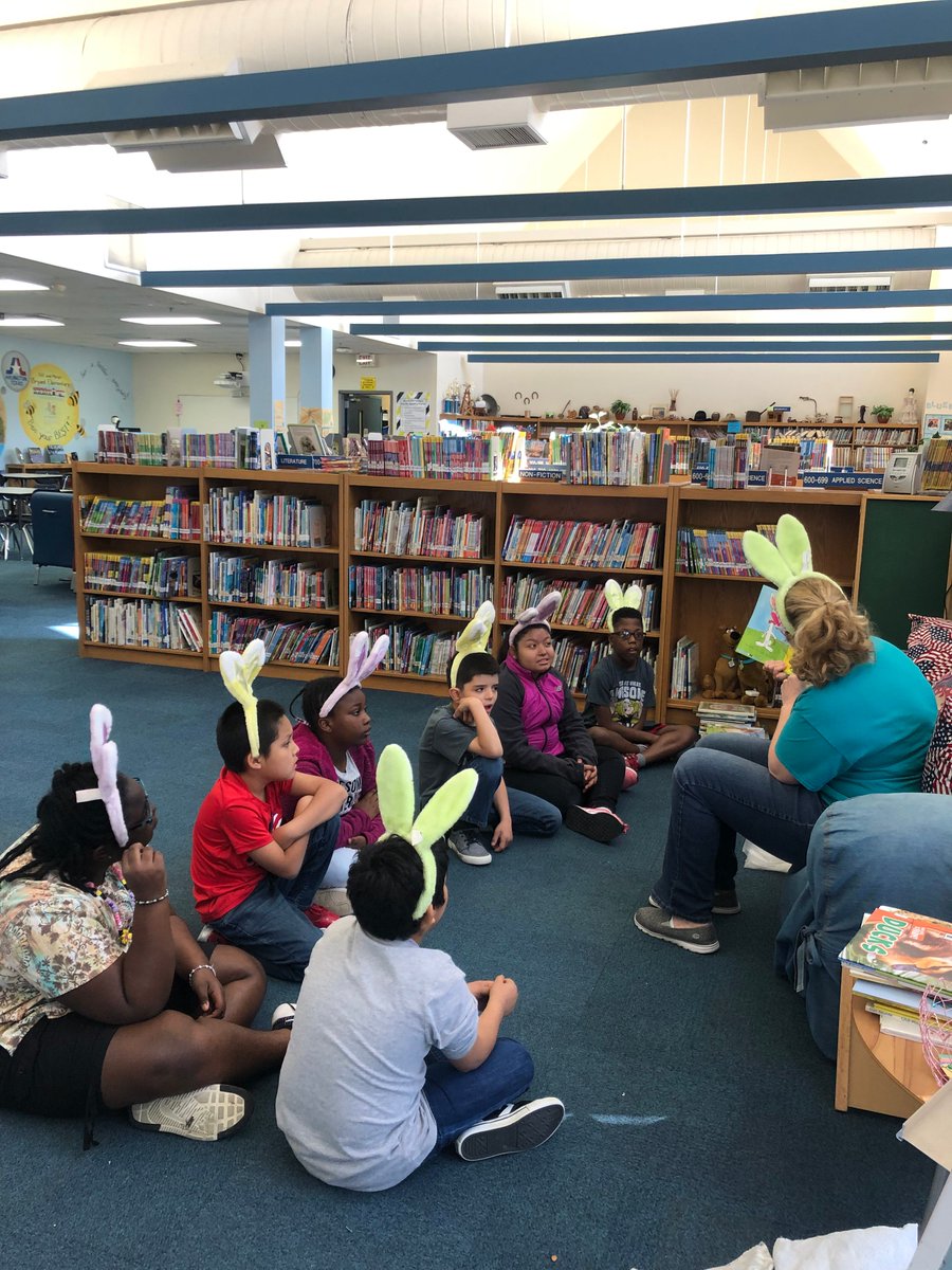 LibraryTx's tweet image. We had some Easter fun today in the library with an entire class of &quot;bunnies&quot; for story time!!!🐰🐰🐰🐰🐰🐰🐰🐰🐰🐰🐰🐰🐰🐰🐰🐰🐰🐰🐰
@aisdlibsrv