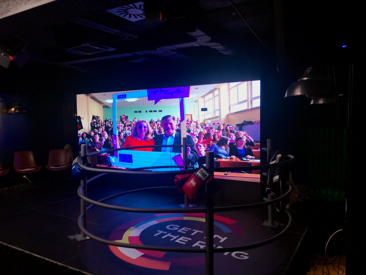 We are proud to #GetInTheRing with 6 #startups tonight as they go head-to-head in the “Get in the Ring” competition hosted by <a href="/hub387/">HUB387</a> to help unleash #BiH’s brightest and youngest entrepreneurs (this year)! 💪🇪🇺🇧🇦🛎