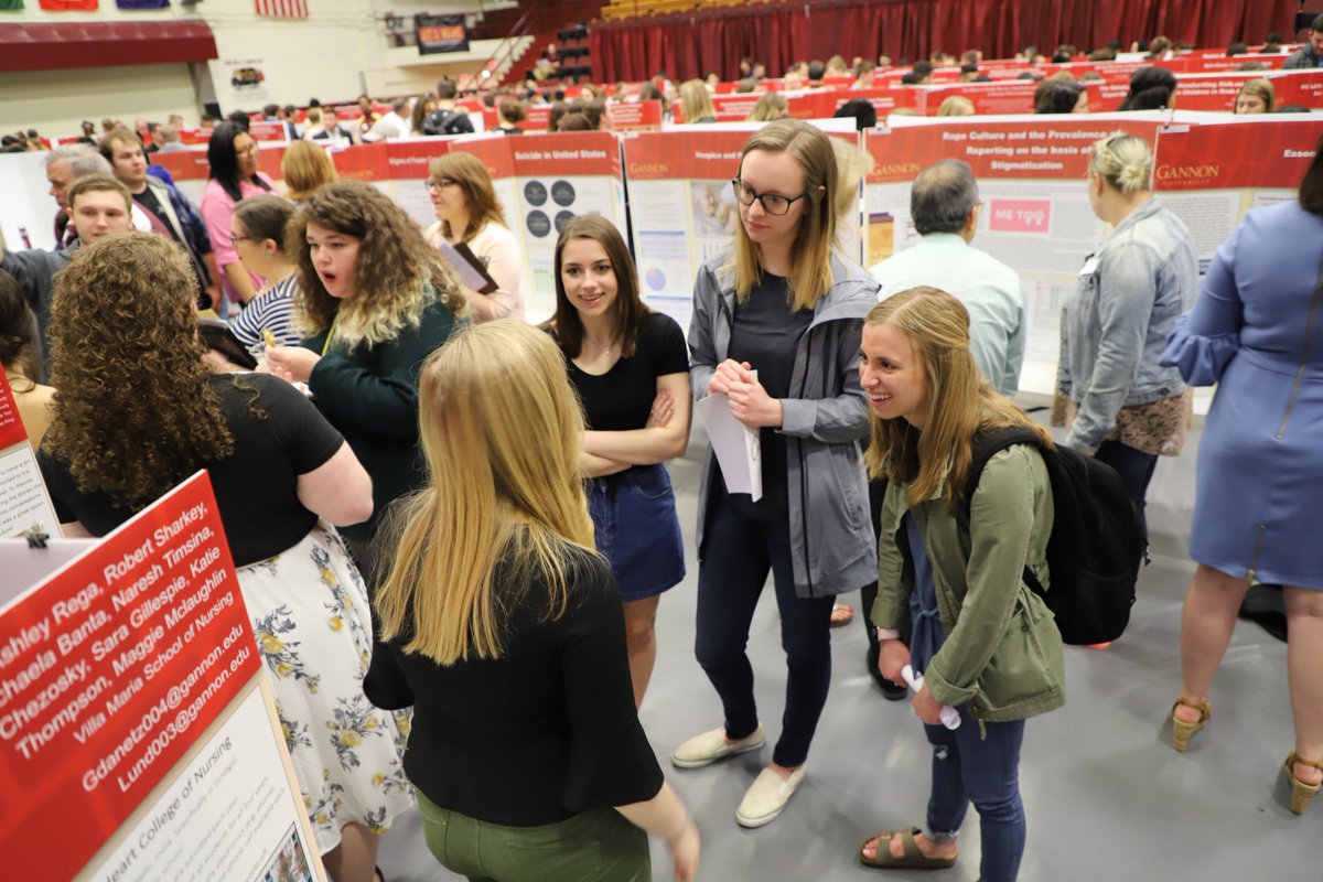 GannonU's tweet photo. Passionate students sharing research that makes a difference. #CelebrateGannon https://t.co/hyktIces4t