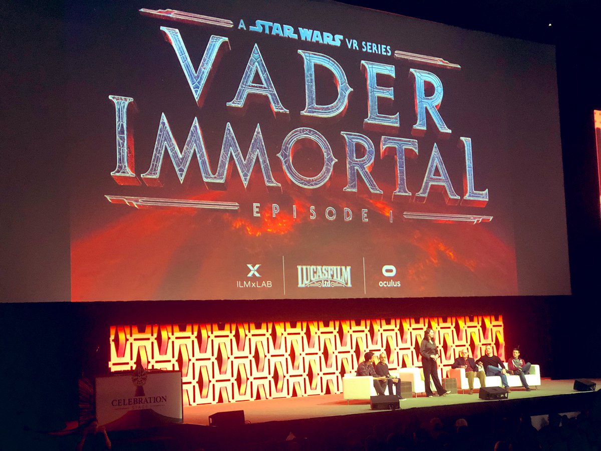 TatooineSons's tweet photo. At the #VaderImmortal panel! Make sure you #subscribe to our #podcast on @anchor! We’ll break the panel down later today! #StarWarsCelebrationChicago #StarWarsCelebration #SWCCPod #MakeTerbusCanon #DarthVader https://t.co/6o7TU7sGsy