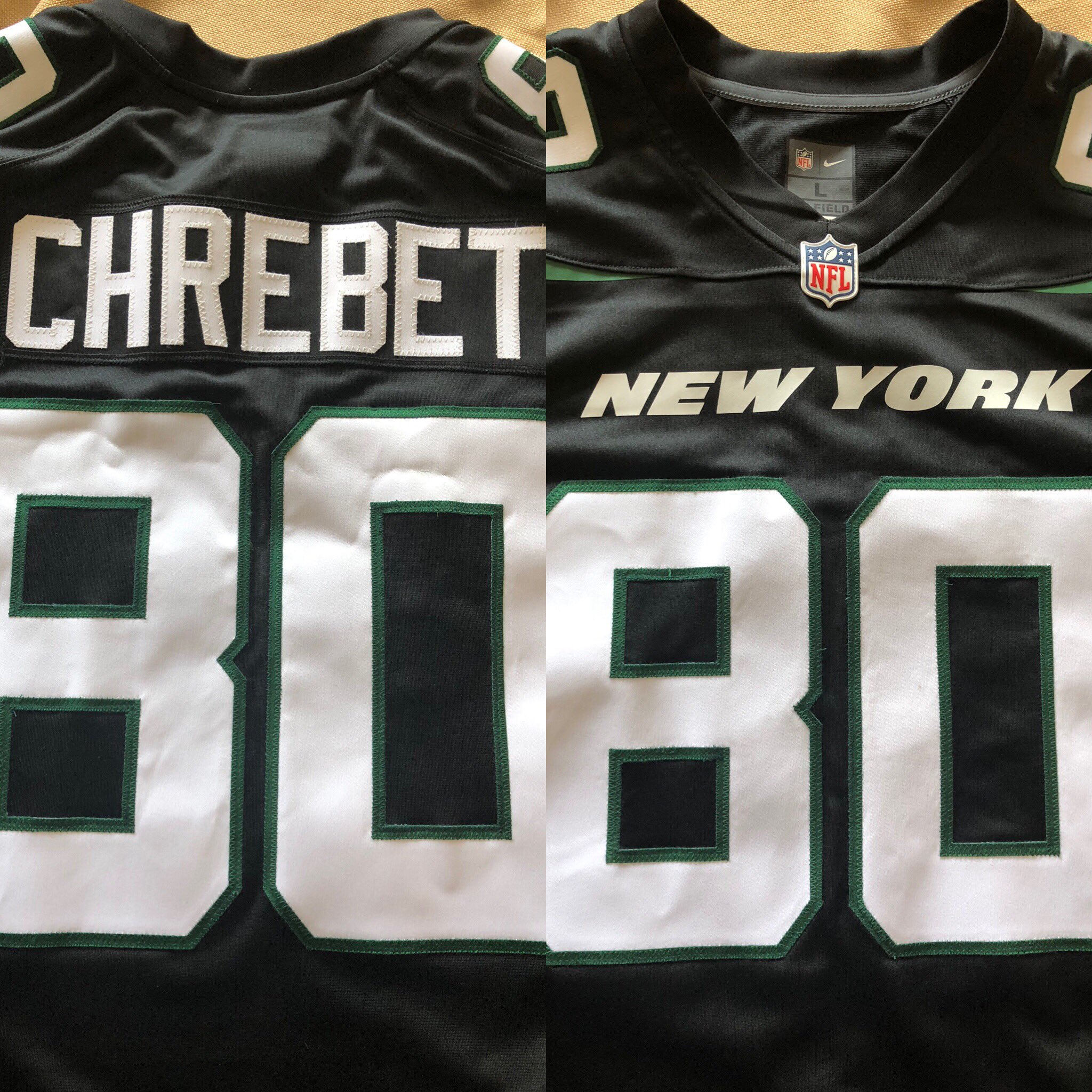 Wayne Chrebet on Twitter: 'Just got the 1st #80 Stealth Black Jets Jersey.  Loving it. #nyjets #ganggreen #Stealthblack  / X