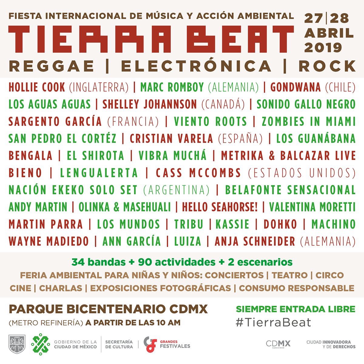 spectijuana's tweet image. #TierraBeat es el Festival Internacional de Música y Acción Ambiental de la #CDMX. #EntradaLibre.