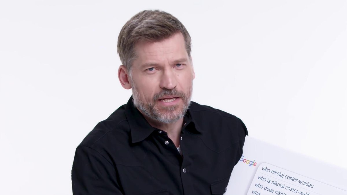   #NikolajCosterWaldau   #WIRED A Thread. (Part 2)"Who does Nikolaj Coster-Waldau look like? (...)in the beginning of   #GameOfThrones he looked like Prince Charming from Shrek and also I& #39;ve been told...what& #39;s the guy from the show Lost?""Sawyer""Yeah. I look like my mum as well"