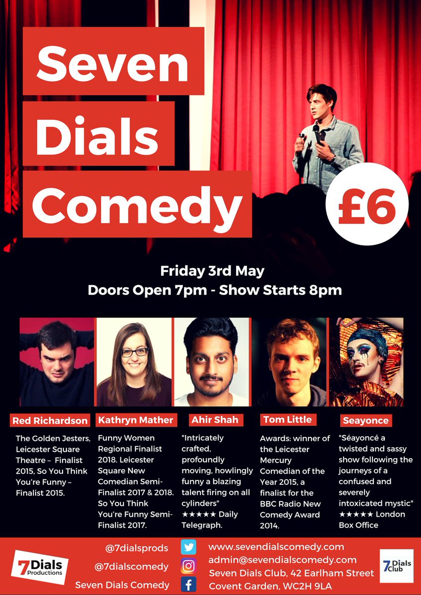 7DialsProds's tweet photo. Line-up next month is great! Book tickets here - https://t.co/2EWJ5lh3RW https://t.co/nflPwZiYm7