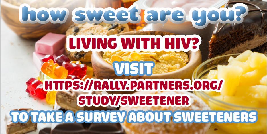 SweetSurvey's tweet photo. Researchers at #MGH are doing a study about #sweeteners in the diet to find out what #PWH know about sweeteners, eating patterns, and how they may affect health. Help us learn more by clicking the link below to take a brief survey! 
https://t.co/SM3dNw2vR8
#HowSweetAreYou https://t.co/PURbbOZhS2