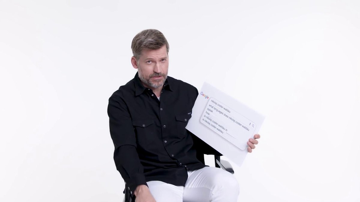  #NikolajCosterWaldau  #WIRED A Thread. (Part 3)"What languages Nikolaj Coster-Waldau speak? Well, I speak Danish, English, I understand and can get by in the Scandinavian languages, can survive in German and once did a French movie by accident."