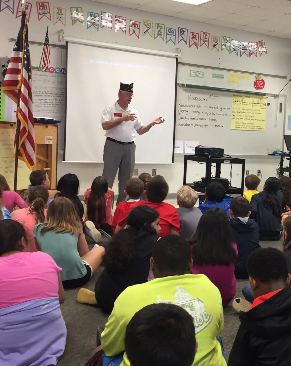 Our fourth grade students are learning about respect for our flag.
<a href="/MiddleCreekES/">Middle Creek ES</a>