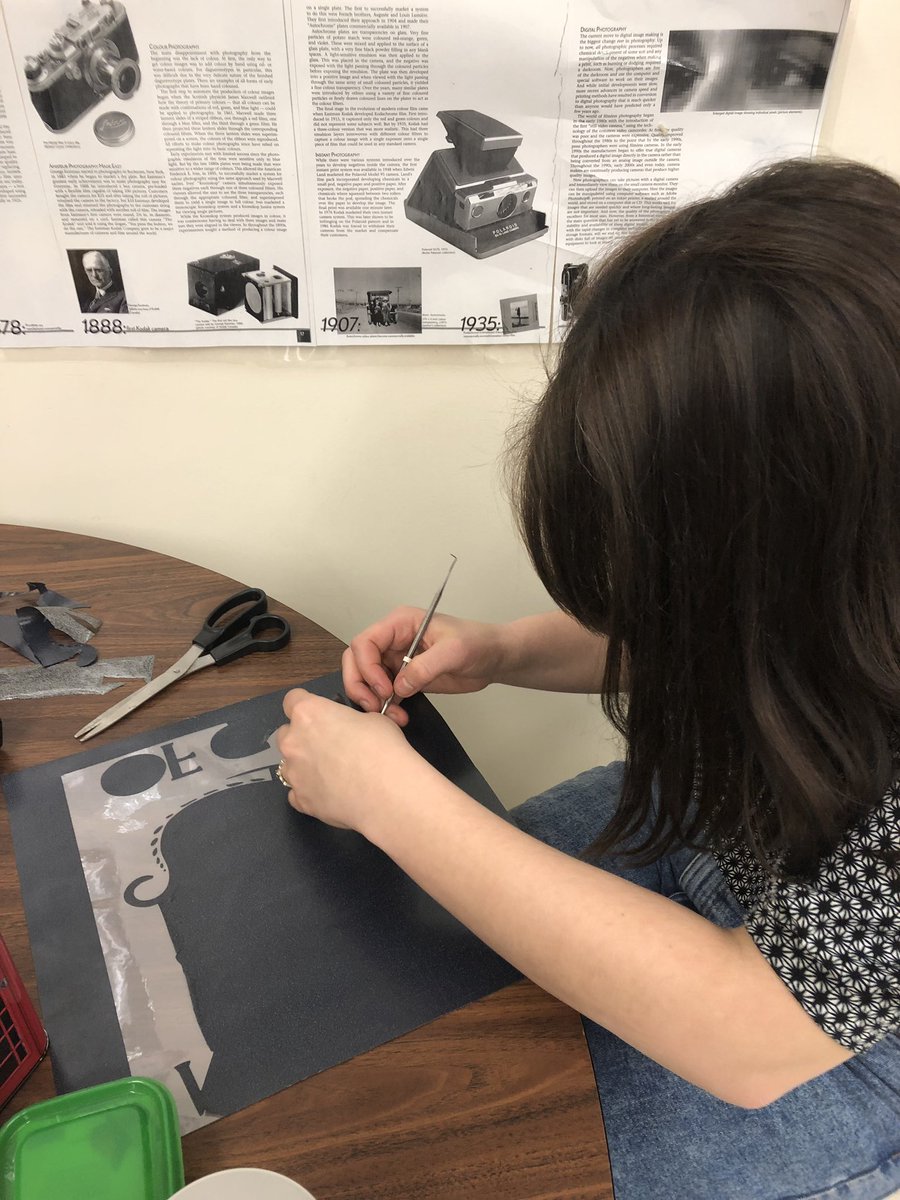 ctechteacher's tweet photo. Printing out our designs and preparing for press! @OSSTFDistrict24 @wrdsb @StahlsIDDirect https://t.co/inHT0UcrPg