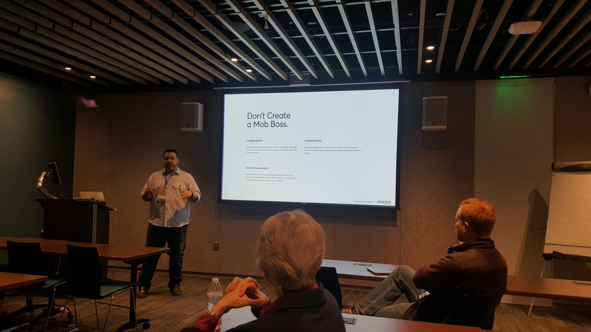 ChristophLucian's tweet image. #MobProgramming2019 @bby_drake on recipe for mobbing