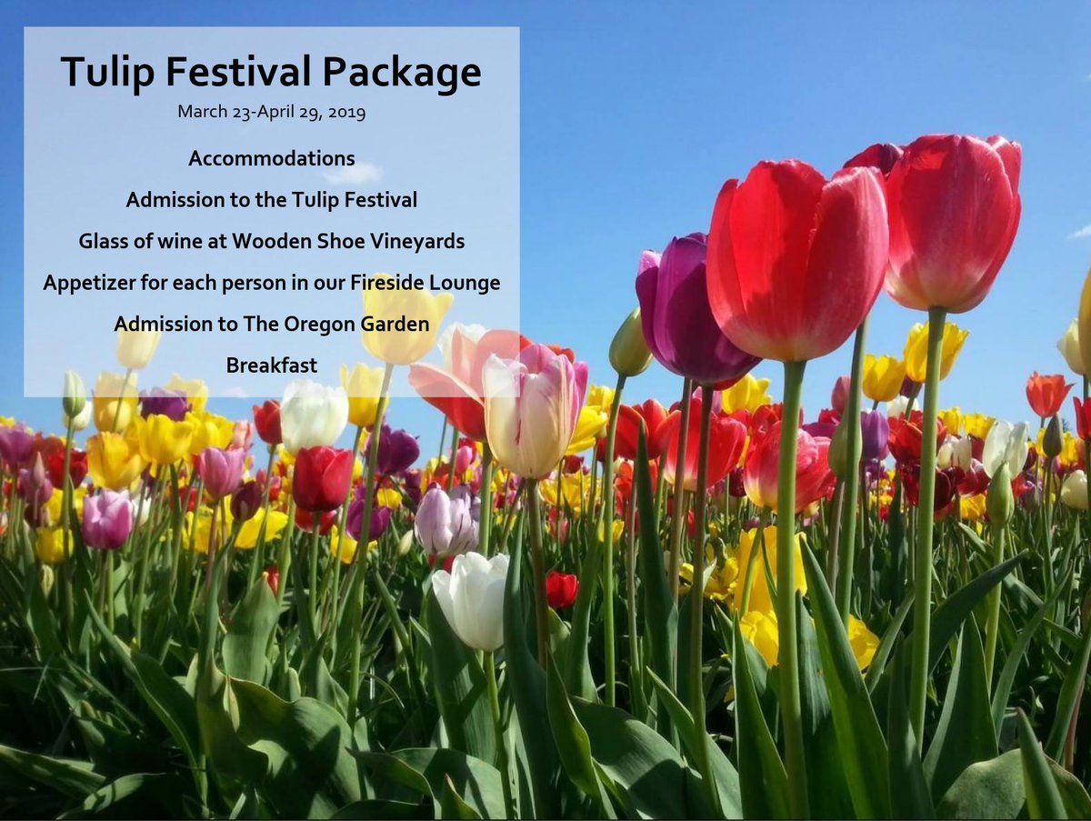 Have you booked your Tulip Festival Package 
 yet? We're located a short 20 minutes away. Book our special package here: loom.ly/YEB3QE4

Package is bookable from March 23rd-April 29th. #YourPlacetoDream