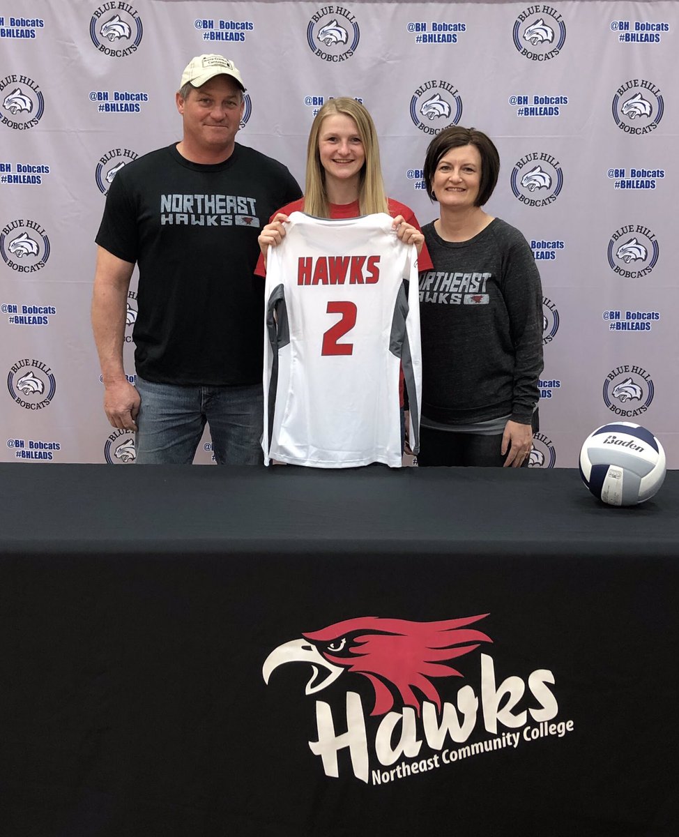 BonifasJamie's tweet photo. I’m excited to announce that I will be continuing my volleyball and academic career at Northeast Community College. Can’t wait to step on the court as a Hawk!🏐❤️ https://t.co/8mvmDL9t9T