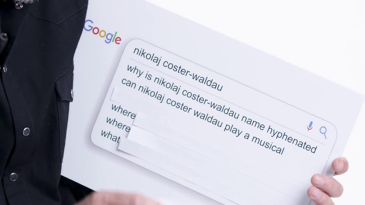  #NikolajCosterWaldau  #WIRED A Thread. (Part 4)"Can Nikolaj Coster-Waldau play a musical? Can I play a musical? It's that a...do you want me...if I say yes then you want me to do it?"