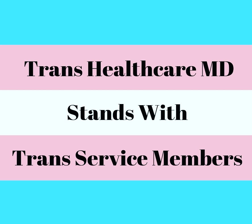 TransHealthMD's tweet image. Our hearts are with the many trans service members who will be impacted by the Trump Administration's reprehensible actions.  The targeting of our community is unjustified and immoral.

We stand with all our siblings against this and other attacks by the Trump Administration.