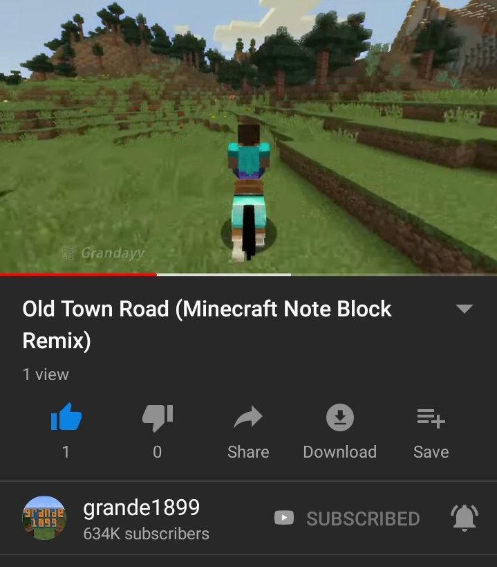 Dr Grandayy On Twitter Everybody Old Town Road Note Block Remix