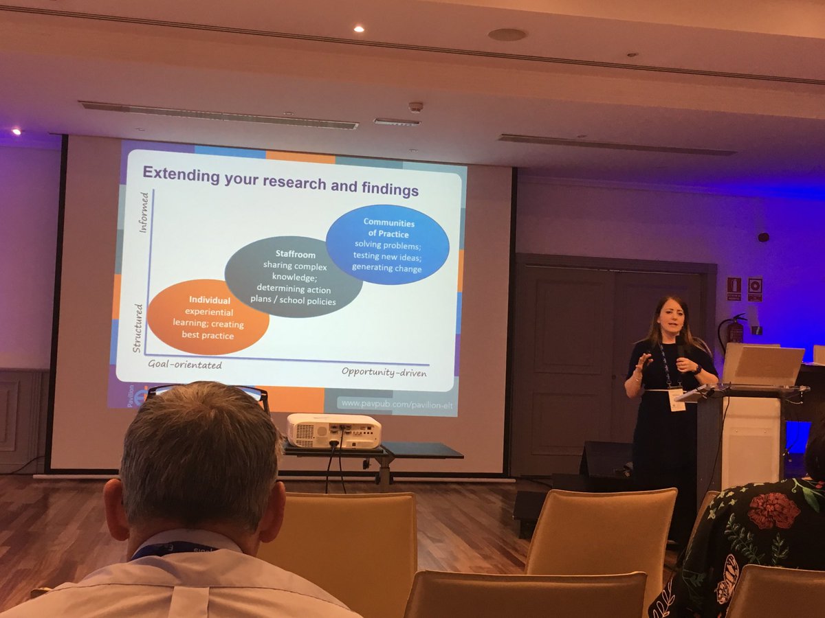 #eaquals19madrid  excellent session by Kirsten Kolt on activating  learning at conferences