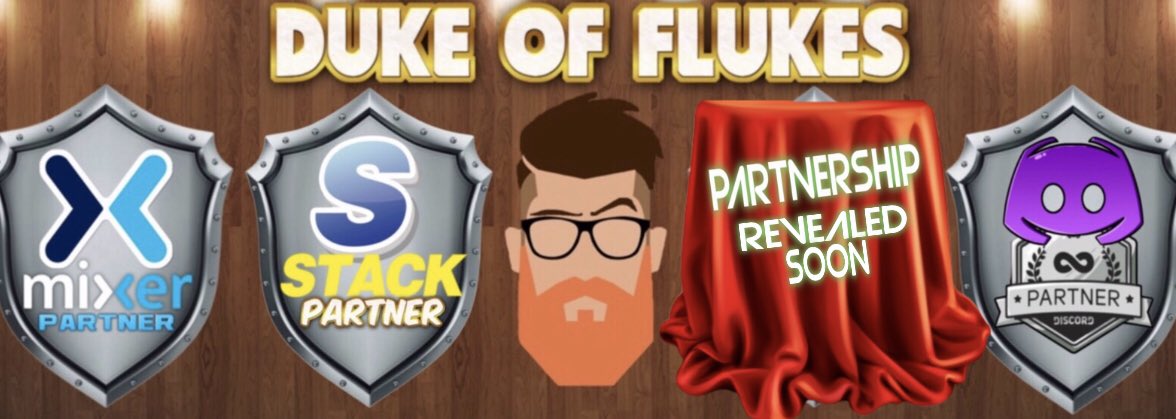 DukeOfFlukes's tweet photo. 🔥🔥NEW PARTNERSHIP REVEALED SOON🔥🔥Not long until I can reveal who the next partnership is to the #DukeArmy I’m super excited to let you know @WatchMixer @STACKmag @discordapp ..... @ ??? #revealedsoon https://t.co/py2AeJd1dK