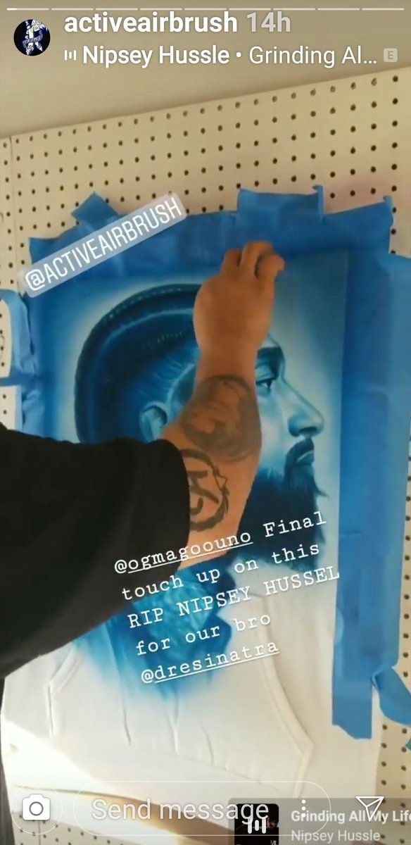 MAGOOUNO's tweet photo. #ripnipsey https://t.co/YqcWX5s7nZ