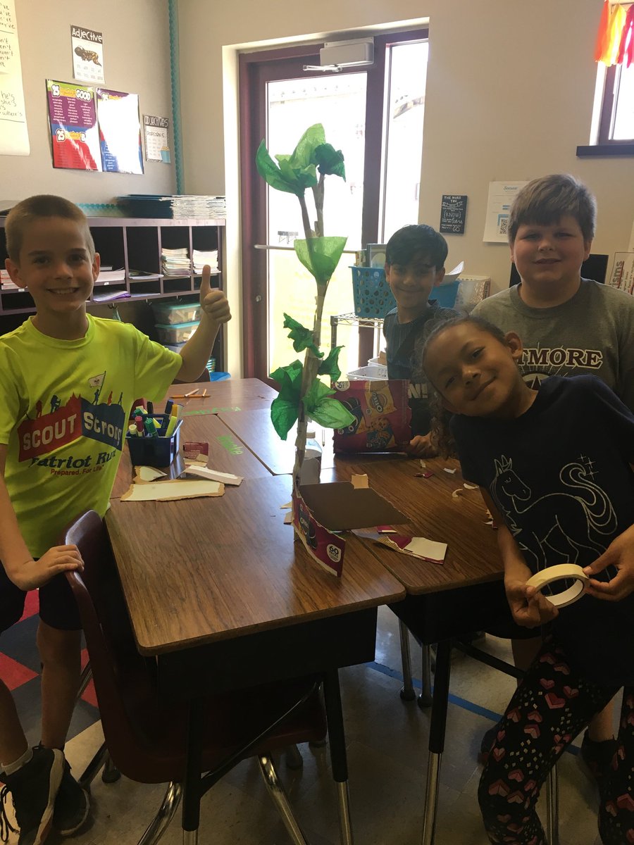 Creating a root system for our Rainforest trees is not as easy as we thought! But we had fun stretching our brains! #wearewetmore #neisd#science