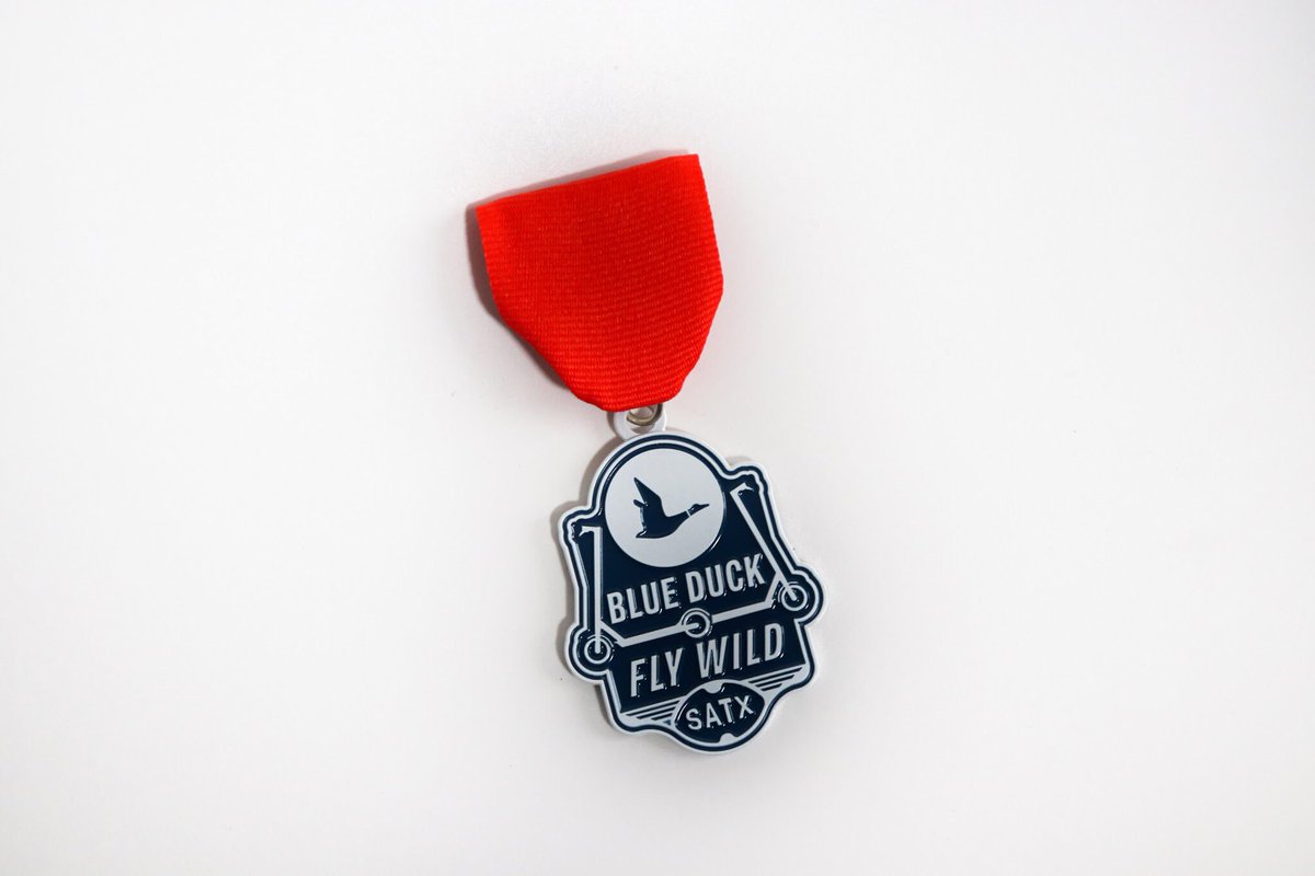 flyblueduck's tweet photo. ¡It’s almost time for Fiesta, San Antonio! 🥳 

Purchase your Blue Duck medal on our website. Proceeds will benefit the @safoodbank 🎖 https://t.co/0e70P7dUsa