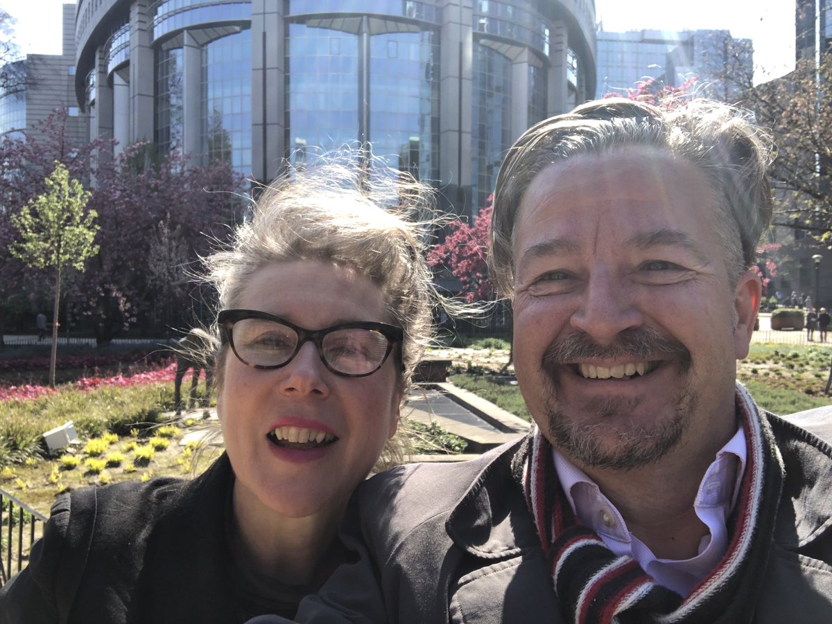 Despite the political chaos this Scots woman <a href="/annemarieraffer/">anne marie rafferty</a> and English man were determined to stand outside the EU Parliament in Brussels today and smile because it’s a great time to be a Nurse and we will determine our own future