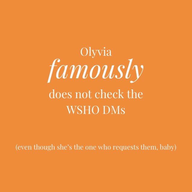 Olyvia’s always asking for dms but she doesn’t read them or say anything about them irl