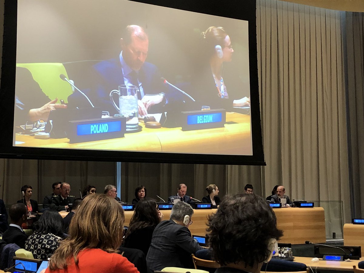 HI_Advocacy's tweet photo. At the #UNSC to talk about Explosive ordnance threat, and the implementation of a coherent and comprehensive humanitatian #mineaction response with @BelgiumUN @PLinUN @GermanyUN @UNMAS https://t.co/6QW1R0GNI9