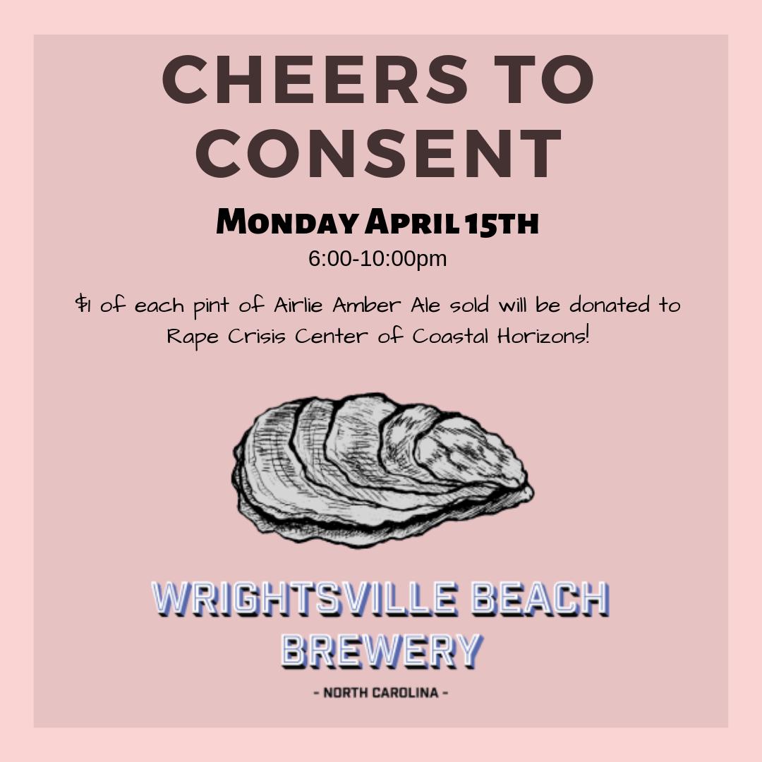 SupportRCC's tweet photo. Have a great weekend and then join us Monday evening at @wbbeer to promote Sexual Assault Awareness Month and our RCC Services. Come out, grab some free swag and info, and enjoy Wrightsville Beach Brewery with us. #SAAM #IAsk #WBBeer #CheerstoConsent #supportrcc #supportsurvivors https://t.co/BfLuJZKGrB